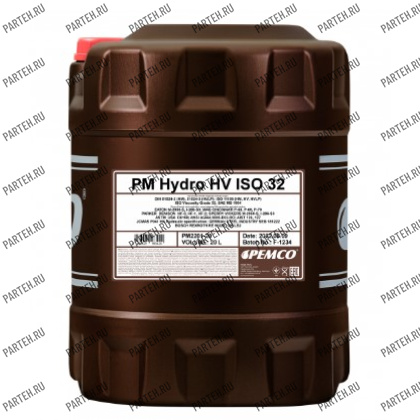 PM2201-20 Масло гидравлическое PEMCO Hydro HV ISO 32 (20 литров) PEMCO