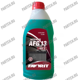 FV4013-1-E ОЖ Favorit Antifreeze AFG13 (-40°) зеленый/ green (1 л) FAVORIT