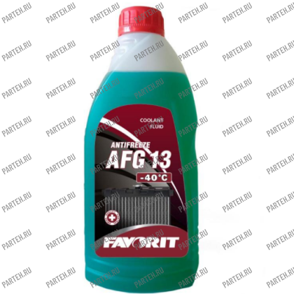 FV4013-1-E ОЖ Favorit Antifreeze AFG13 (-40°) зеленый/ green (1 л) FAVORIT