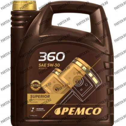 PM0360-5 Масло моторное PEMCO 360 SAE 5W-30 (5литр) PEMCO