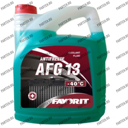 FV4013-5-E ОЖ Favorit Antifreeze AFG13 (-40°) зеленый/ green (5 л) FAVORIT