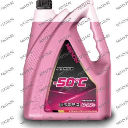 G12R-50004 Антифриз NERSON OIL HD Premium G-12+ -50 гр. 4л КРАСНЫЙ Nerson