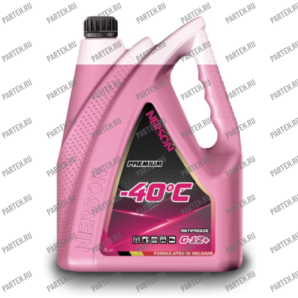 G12R-40004 Антифриз NERSON OIL HD Premium G-12+ -40 гр. 4л КРАСНЫЙ Nerson