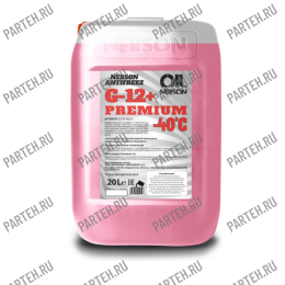 G12R-40020 Антифриз NERSON OIL HD Premium G-12+ -40 гр. 20л КРАСНЫЙ Nerson