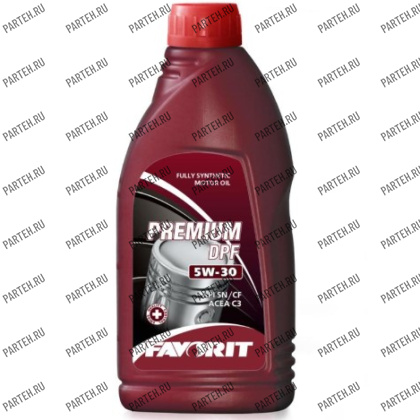 FV3703-1-E Масло моторное Favorit Premium DPF SAE 5W-30 (1 л) FAVORIT