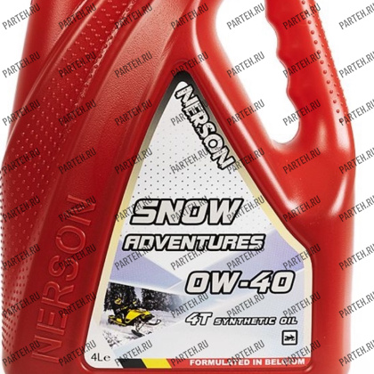 SA04-0004 Масло моторное NERSON OIL 4T SnowАdventures synthetic 0W-40 4л (снегоходы) Nerson