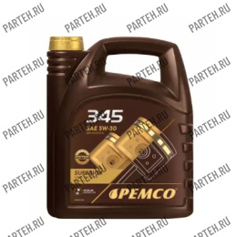PM0345-5 Масло моторное PEMCO 345 SAE 5W-30 (5литр) PEMCO