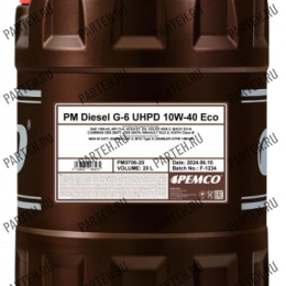 PM0706-20 Масло моторное DIESEL G-6 Eco PEMCO UHPD 10W-40 (20 литров) PEMCO