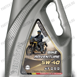 AB4T-5004 Масло моторное NERSON 4T Bike Adventure synthetic 5W-40 4л (класс турист) Nerson