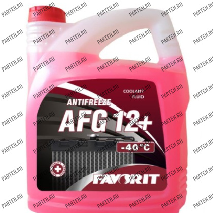 FV4012-5-E ОЖ Favorit Antifreeze AFG12+ (-40°) красный/red (5 л) FAVORIT