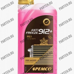 PM0912-1 Антифриз PEMCO 912+ (-40) красный (1 литр) PEMCO