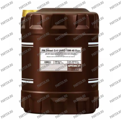 PM0706-10 Масло моторное DIESEL G-6 Eco PEMCO UHPD 10W-40 (10 литров) PEMCO